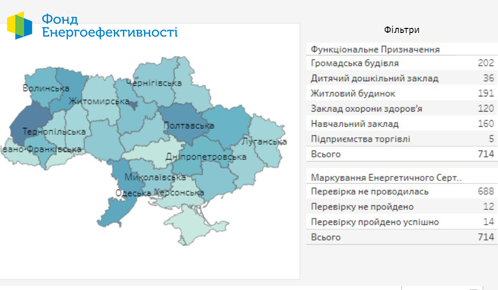 Інтерактивна карта фахівців із сертифікації енергоефективності будівель