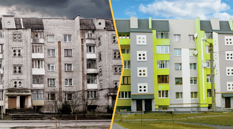 Повністю завершена модернізація будинку ОСББ у Новояворівську: результати проекту “Перші ластівки”