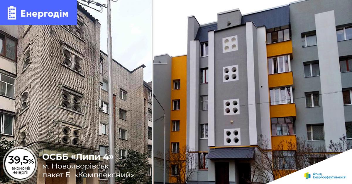 ОСББ “Липи 4” у Львові модернізувало будинок за програмою “Енергодім”